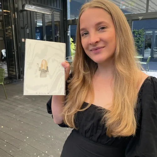 Elise’s Live Watercolour Guest Portraits – Minimalist & Expressive - Thumbnail 2