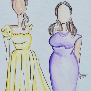 Elegant Live Guest Portraits (Watercolour) by Lola - Thumbnail 7