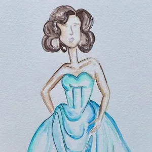 Elegant Live Guest Portraits (Watercolour) by Lola - Thumbnail 4