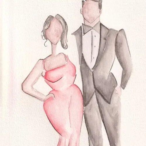 Elegant Live Guest Portraits (Watercolour) by Lola - Thumbnail 16