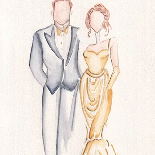 Elegant Live Guest Portraits (Watercolour) by Lola - Thumbnail 17