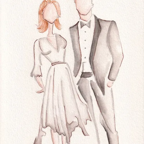 Elegant Live Guest Portraits (Watercolour) by Lola - Thumbnail 8