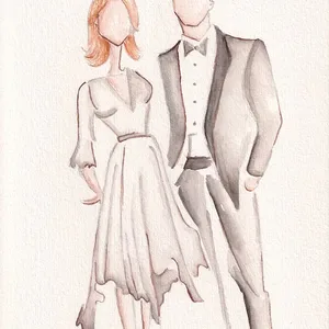 Elegant Live Guest Portraits (Watercolour) by Lola - Thumbnail 8
