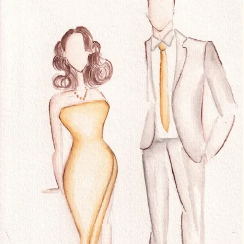Elegant Live Guest Portraits (Watercolour) by Lola - Thumbnail 18