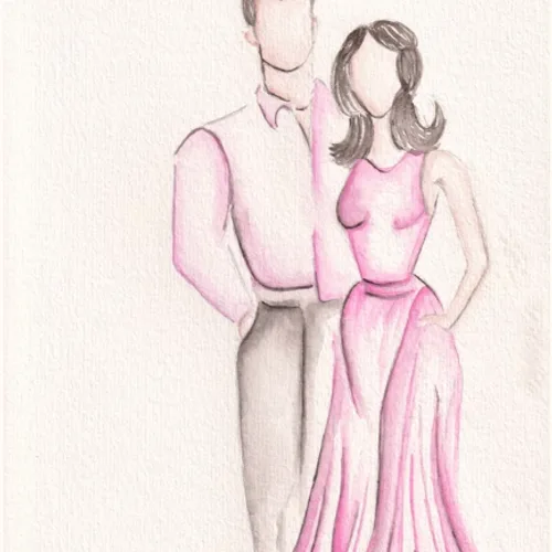 Elegant Live Guest Portraits (Watercolour) by Lola - Thumbnail 19