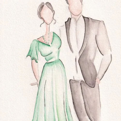 Elegant Live Guest Portraits (Watercolour) by Lola - Thumbnail 11