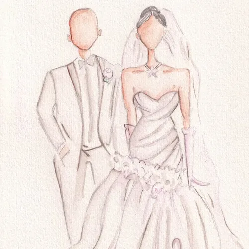 Elegant Live Guest Portraits (Watercolour) by Lola - Thumbnail 2