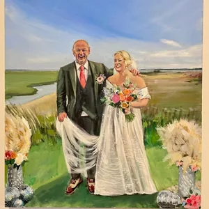 Romantic Live Wedding Painting with an Evening Reveal by Alice - Thumbnail 5