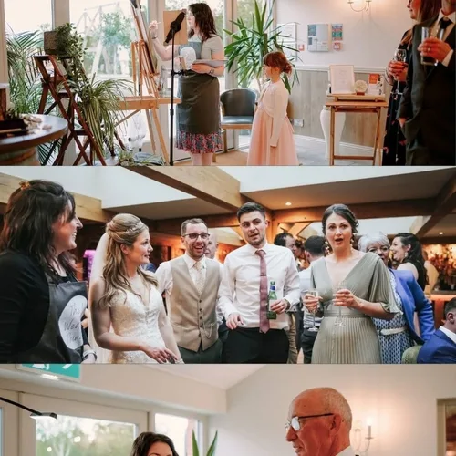 Couple-Focused Photorealistic Live Wedding Portrait - Thumbnail 23