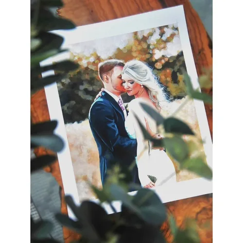 Couple-Focused Photorealistic Live Wedding Portrait - Thumbnail 26