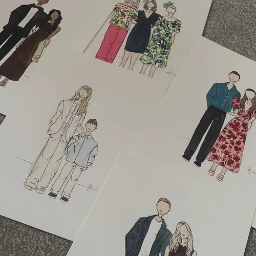 Watercolour Guest Portraits & Wedding Favours by Samantha - Thumbnail 8
