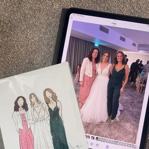Watercolour Guest Portraits & Wedding Favours by Samantha - Thumbnail 11