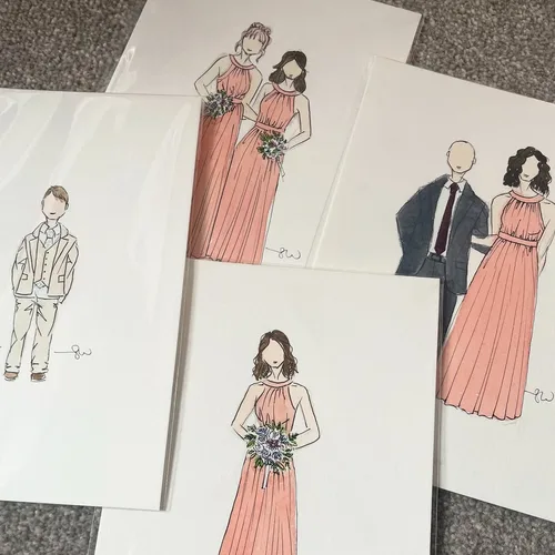 Watercolour Guest Portraits & Wedding Favours by Samantha - Thumbnail 13