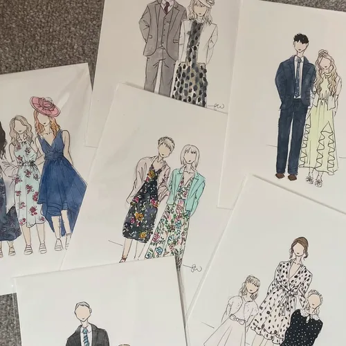 Watercolour Guest Portraits & Wedding Favours by Samantha - Thumbnail 10
