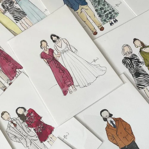 Watercolour Guest Portraits & Wedding Favours by Samantha - Thumbnail 15