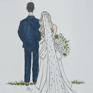 Watercolour Guest Portraits & Wedding Favours by Samantha - Thumbnail 2