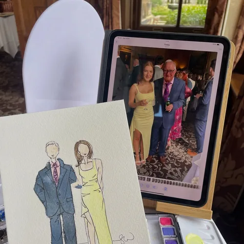 Watercolour Guest Portraits & Wedding Favours by Samantha - Thumbnail 4