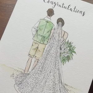 Watercolour Guest Portraits & Wedding Favours by Samantha - Thumbnail 6