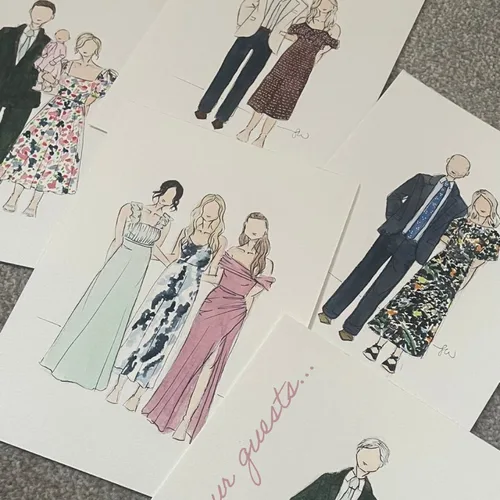 Watercolour Guest Portraits & Wedding Favours by Samantha - Thumbnail 19