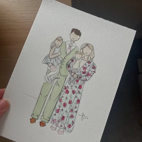 Watercolour Guest Portraits & Wedding Favours by Samantha - Thumbnail 28