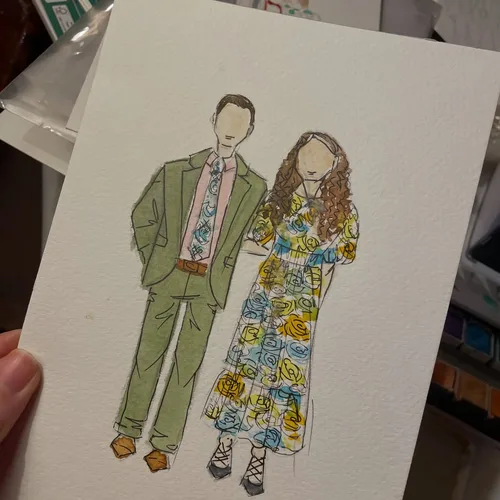 Watercolour Guest Portraits & Wedding Favours by Samantha - Thumbnail 24