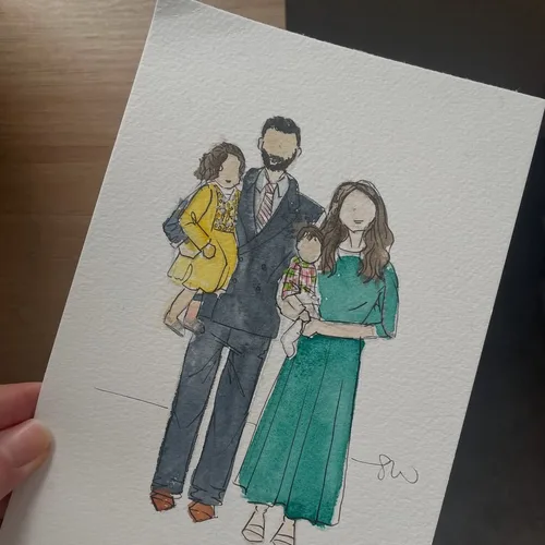 Watercolour Guest Portraits & Wedding Favours by Samantha - Thumbnail 26