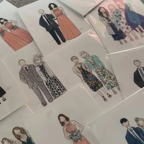 Watercolour Guest Portraits & Wedding Favours by Samantha - Thumbnail 31