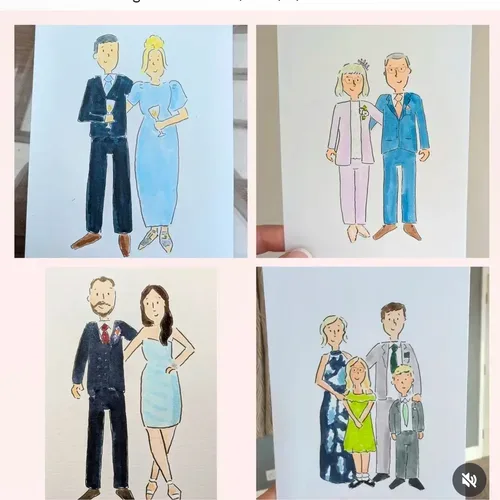 Guest Illustrations + Illustrated Place Settings by Michelle - Thumbnail 5