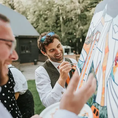 Fine Art Painted Guest Canvas - Collaborative painting experience - Thumbnail 21