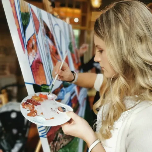 Fine Art Painted Guest Canvas - Collaborative painting experience - Thumbnail 24