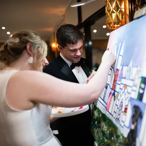 Fine Art Painted Guest Canvas - Collaborative painting experience - Thumbnail 20