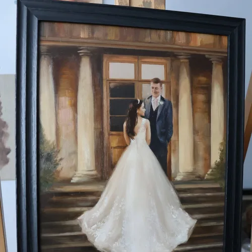Classical-Inspired Live Wedding Painting by Caitlin - Thumbnail 7