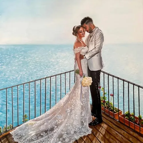 Live Wedding Painting By Roberta - Image 1