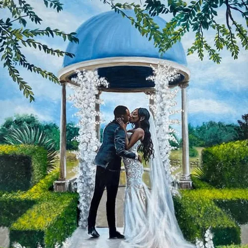 Live Wedding Painting By Roberta - Thumbnail 15