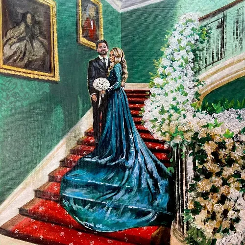 Live Wedding Painting By Roberta - Thumbnail 11