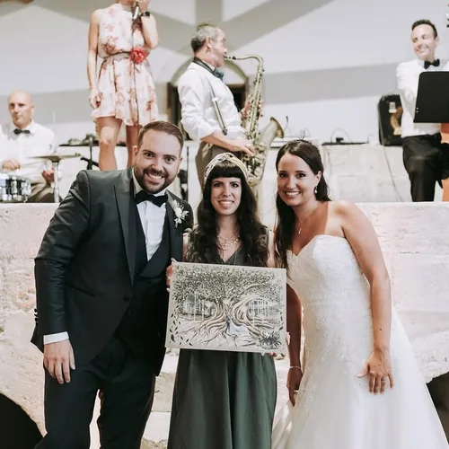 Live Wedding Painting By Roberta - Thumbnail 7