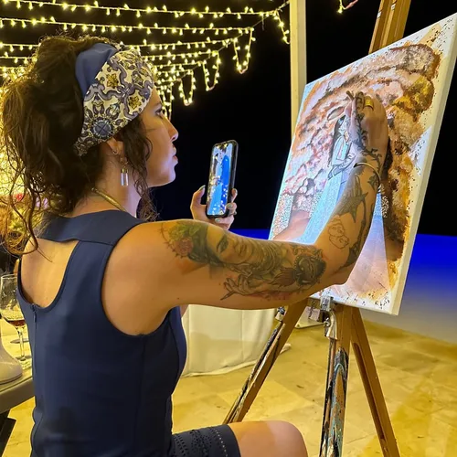 Live Wedding Painting By Roberta - Thumbnail 25