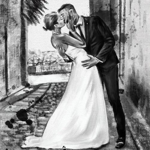 Live Wedding Painting By Roberta - Thumbnail 9