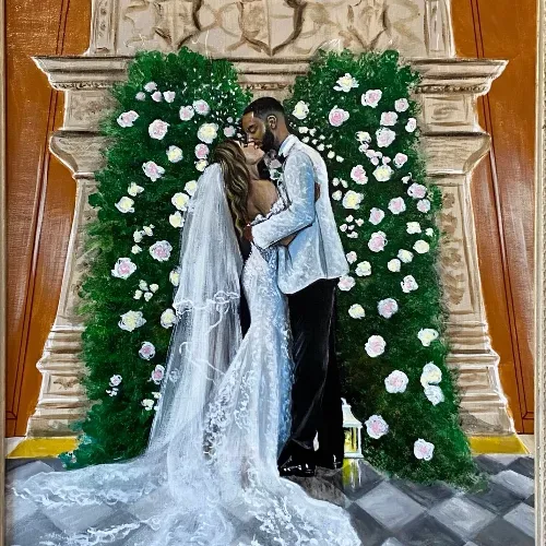 Live Wedding Painting By Roberta - Thumbnail 8