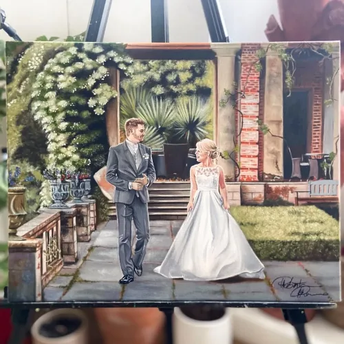 Live Wedding Painting By Roberta - Image 2