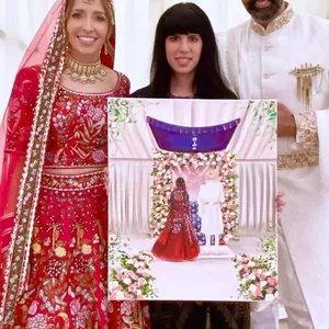 Live Wedding Painting By Roberta - Thumbnail 3