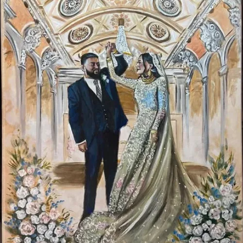 Live Wedding Painting By Roberta - Thumbnail 10