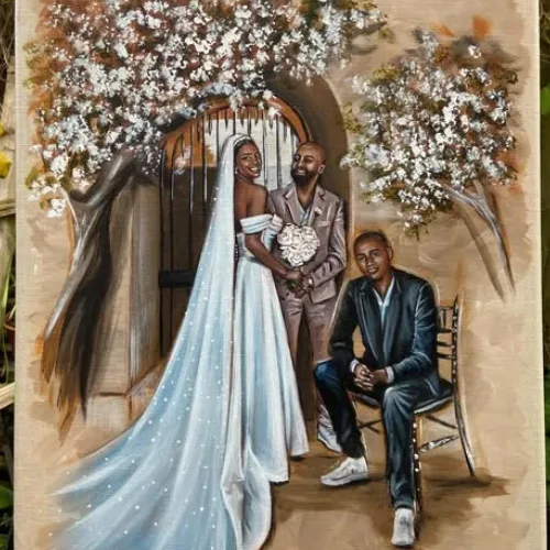 Live Wedding Painting By Roberta - Thumbnail 24