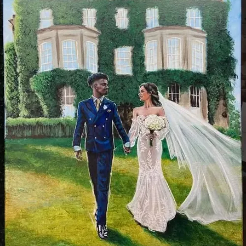 Live Wedding Painting By Roberta - Thumbnail 6