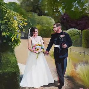 Brushed with Love: Live Wedding Painting by Devin - Thumbnail 4