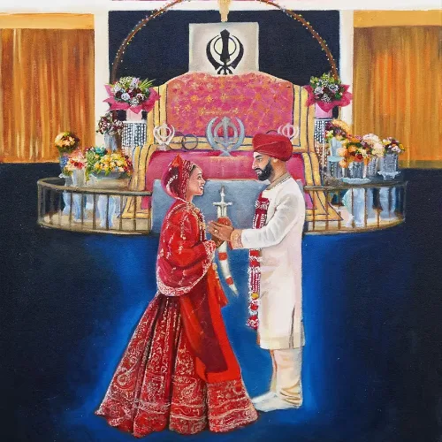 Brushed with Love: Live Wedding Painting by Devin - Thumbnail 12