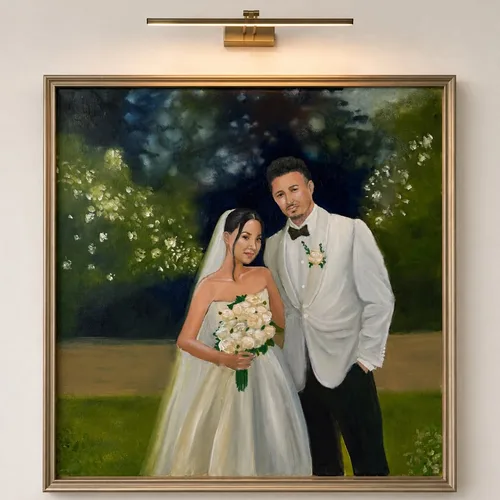 Elegant Live Wedding Painting by Roxana - Thumbnail 2