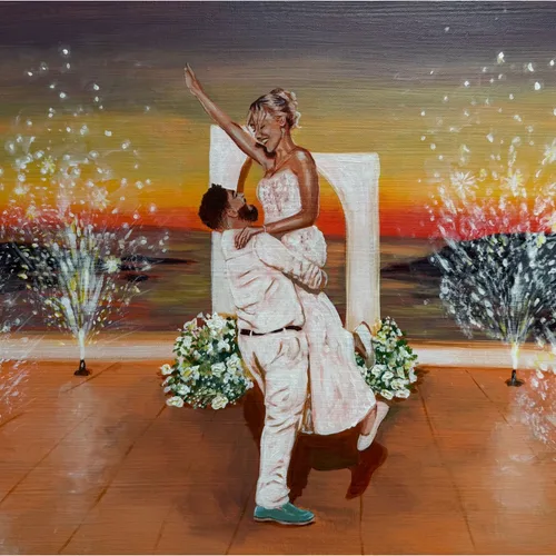 Inclusive Live Wedding Painting by Maddy - Thumbnail 8