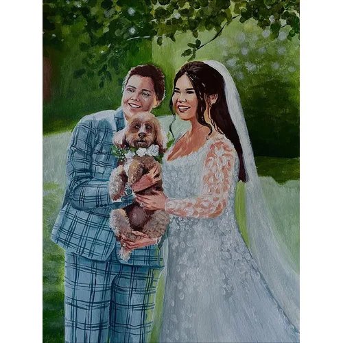 Inclusive Live Wedding Painting by Maddy - Thumbnail 7