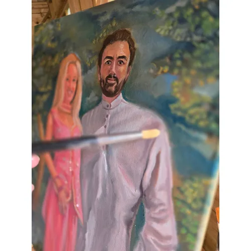 Vibrant Live Wedding Painting by Gagan - Thumbnail 5